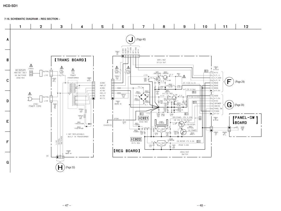 Sony hcd-sd1 service manual Schematic Diagram REG Section 