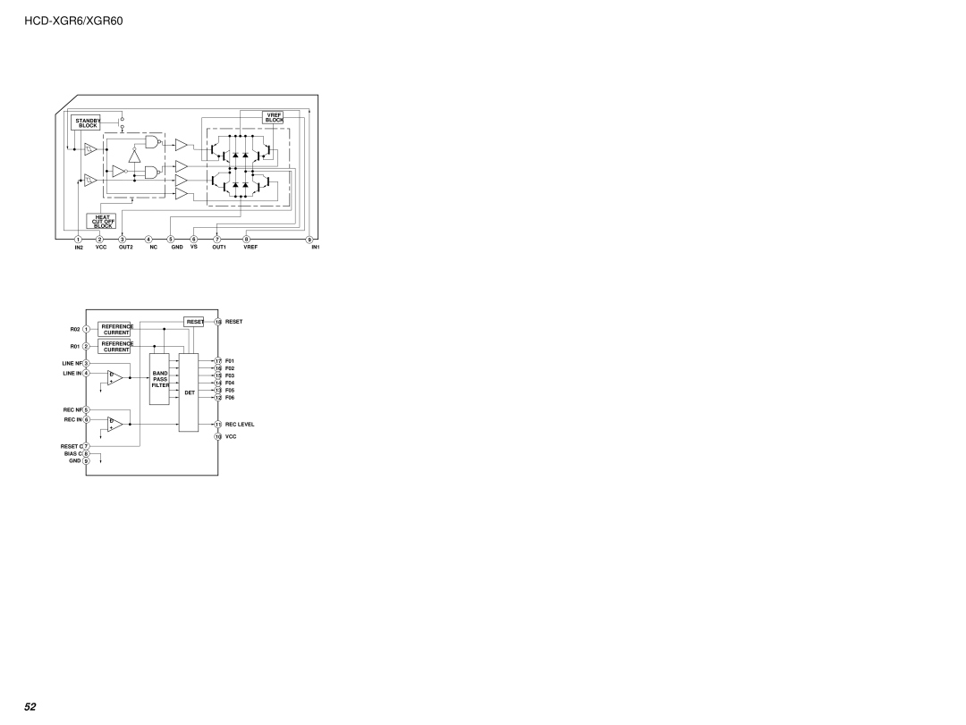 Sony HCD-XGR60 specifications IC201 TA8409 Motor Board 