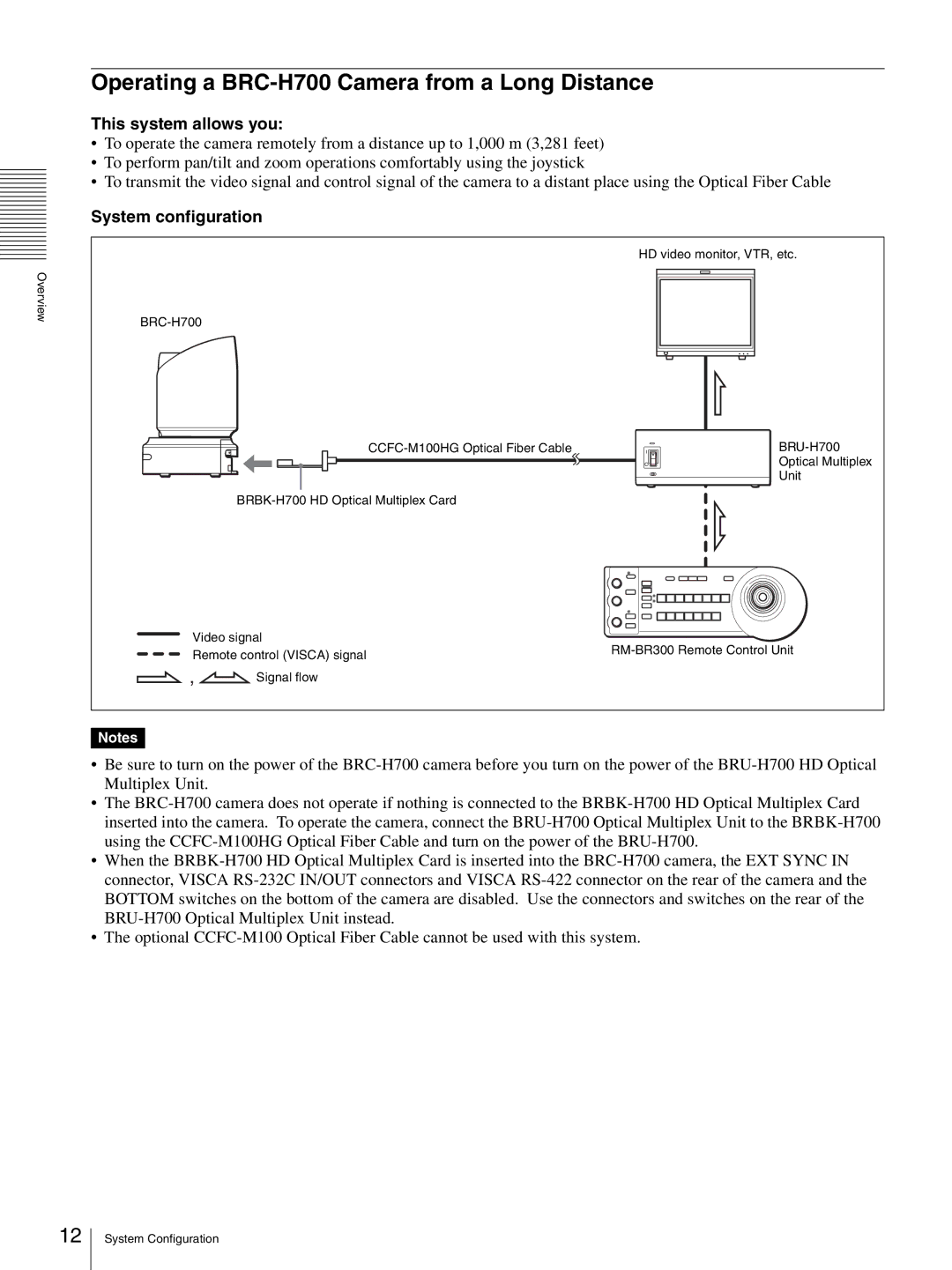 Sony HD 3CCD operating instructions Operating a BRC-H700 Camera from a Long Distance 