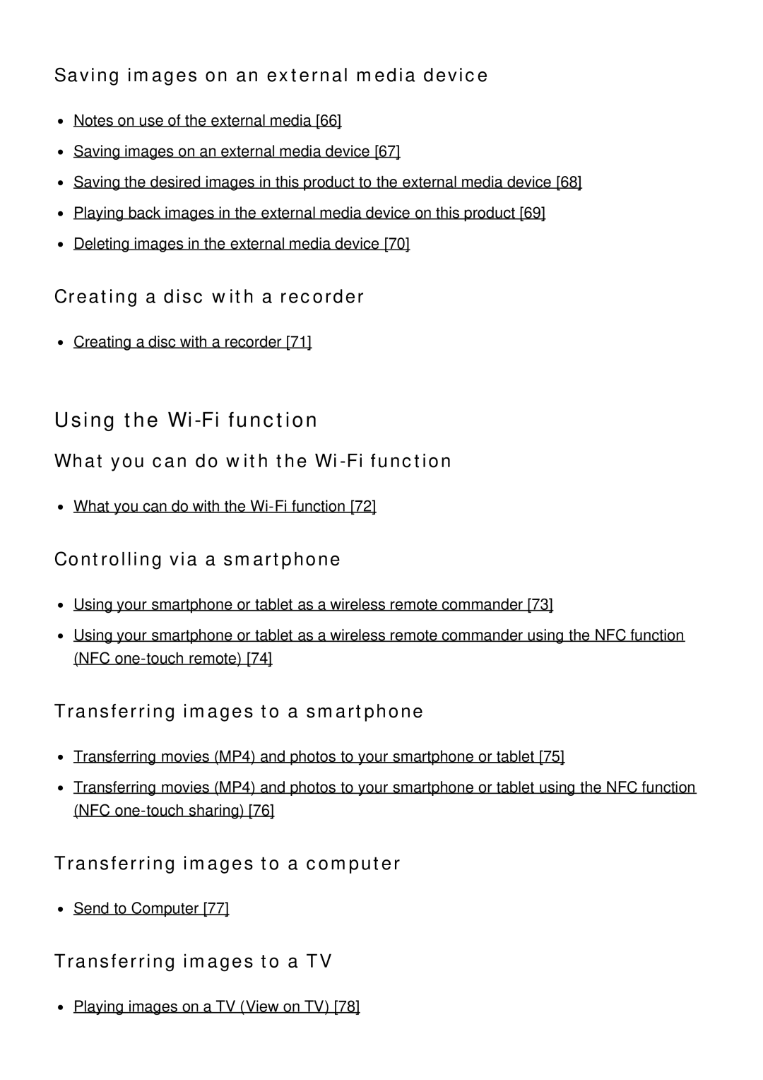 Sony HDR-CX900E, FDR-AX100E manual Using the Wi-Fi function 