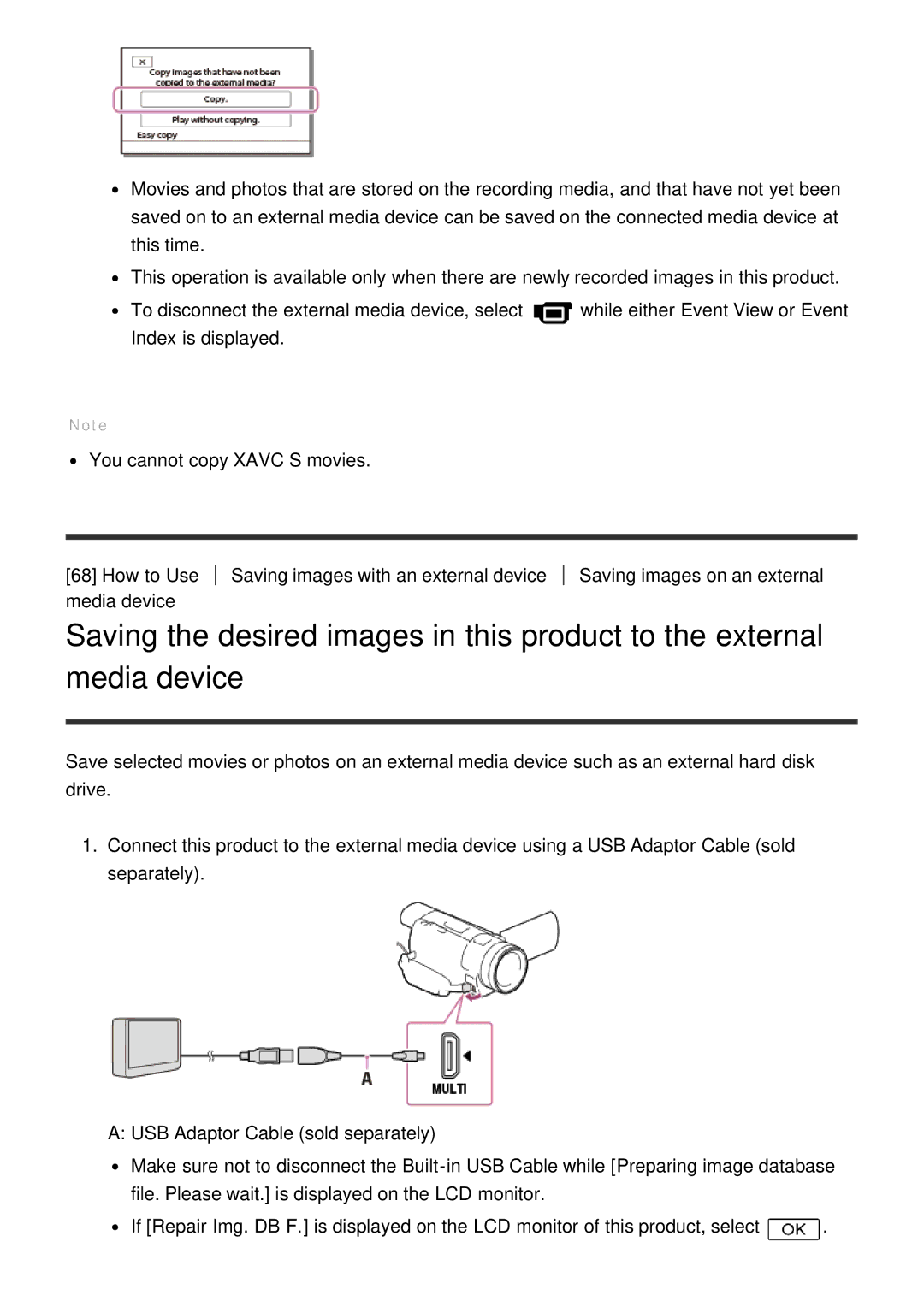 Sony HDR-CX900E, FDR-AX100E manual 