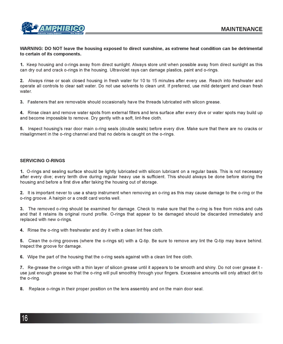 Sony HVR-Z1, HDR-FX1 instruction manual Maintenance, Servicing O-RINGS 