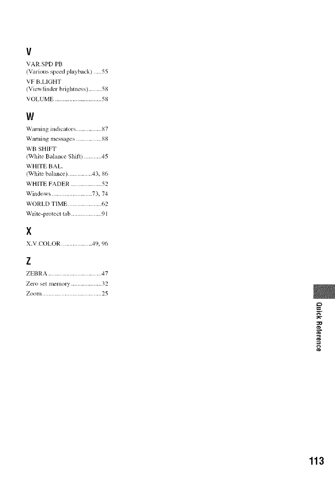 Sony HDR-HC9 manual 113 