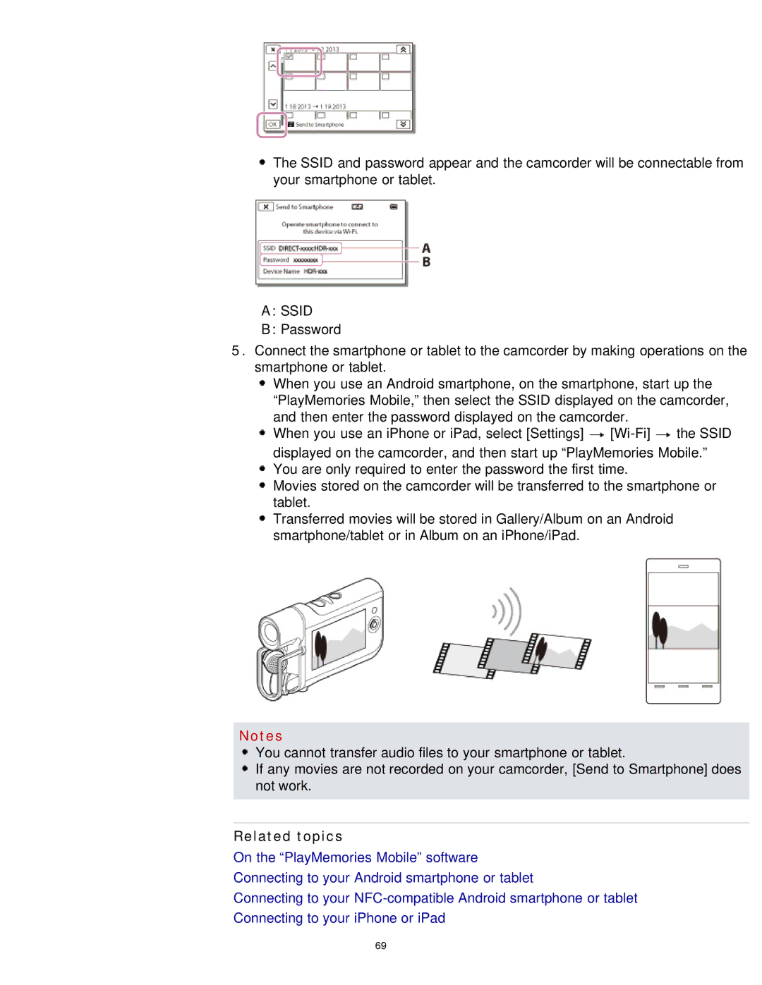 Sony HDR-MV1 manual Ssid 