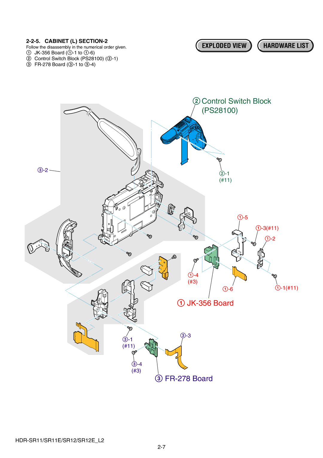 Sony HDR-SR12E, HDR-SR11E service manual JK-356 Board 