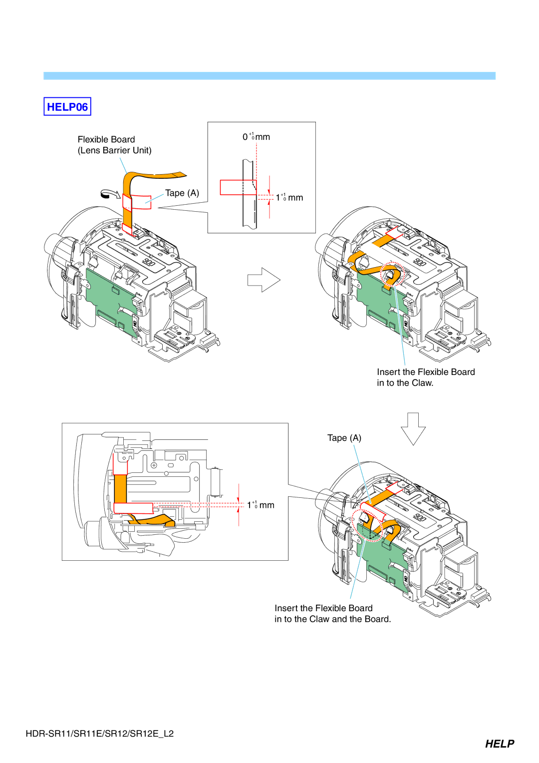 Sony HDR-SR11E, HDR-SR12E service manual HELP06 