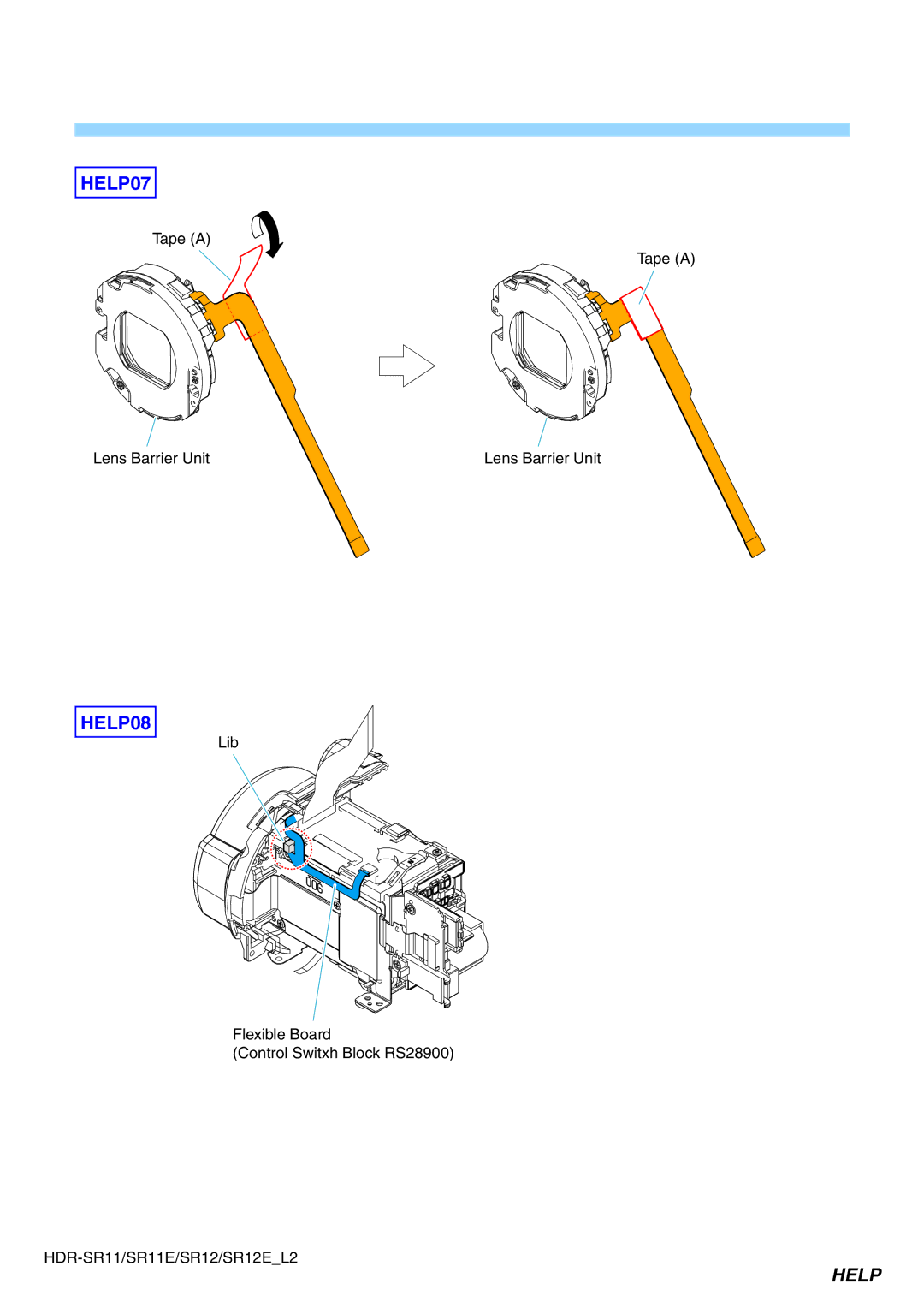 Sony HDR-SR11E, HDR-SR12E service manual HELP07 