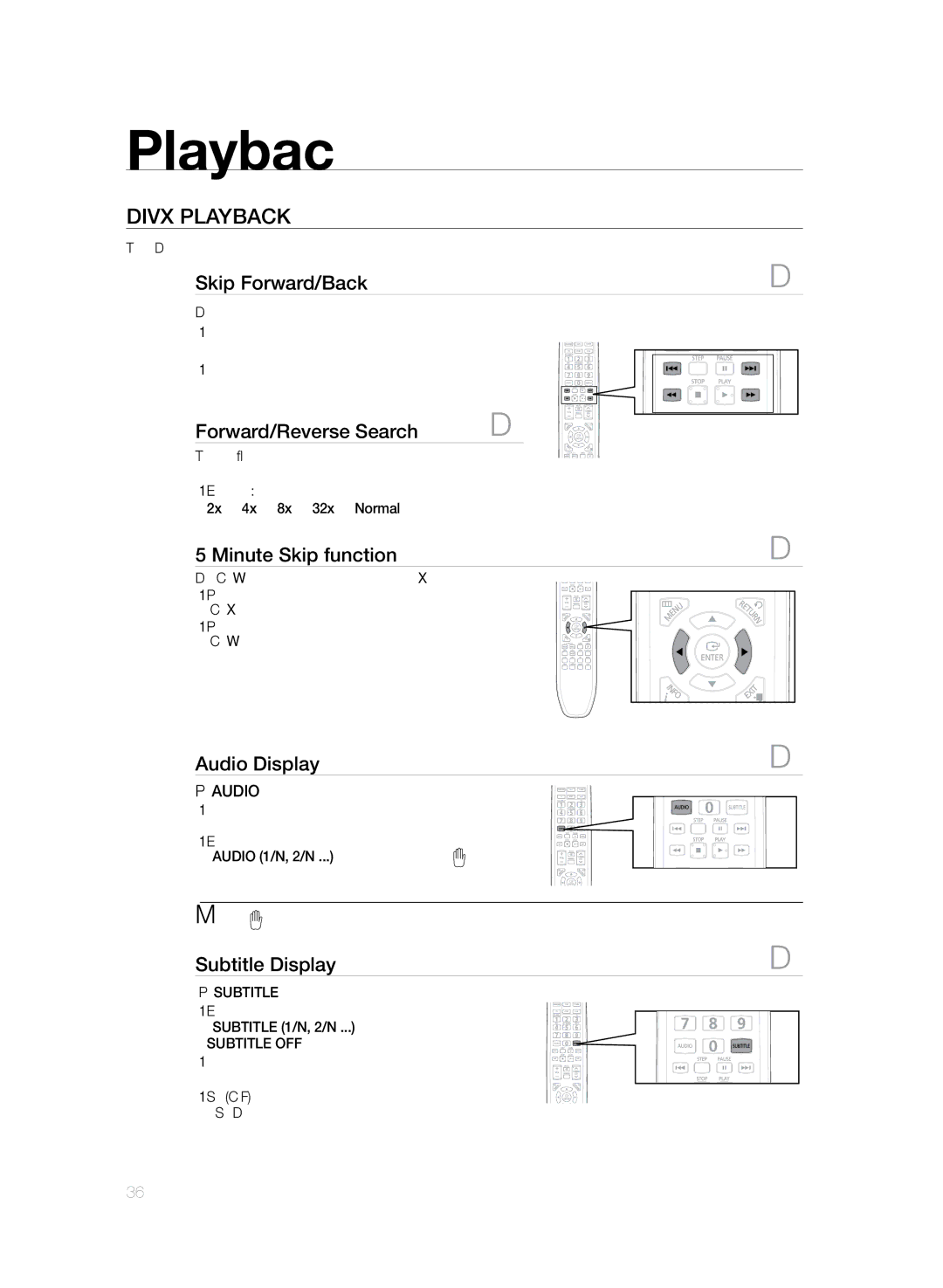 Sony HT-Z420, HT-Z320, HT-TZ425, HT-TZ322, HT-TZ422, HT-TZ325 user manual DivX Playback 