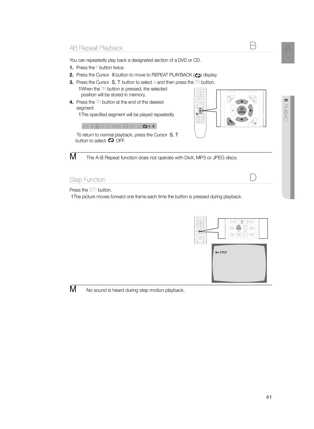 Sony HT-TZ325, HT-Z420, HT-Z320, HT-TZ425, HT-TZ322, HT-TZ422 user manual Step Function 