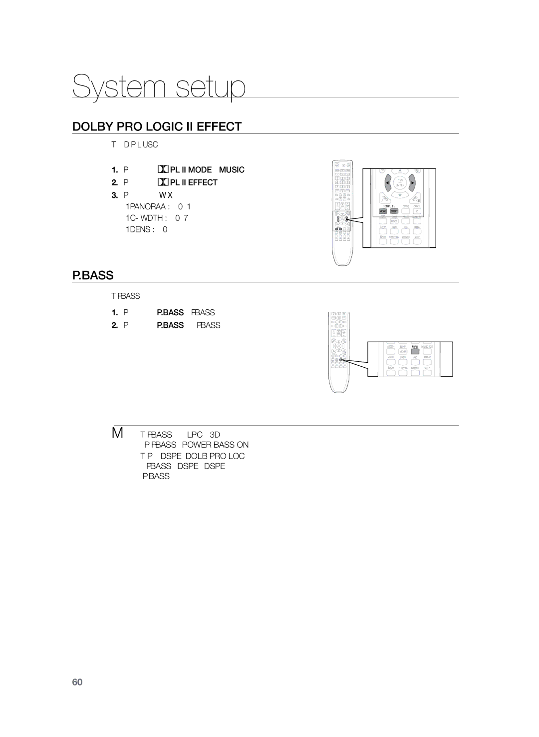 Sony HT-Z420, HT-Z320, HT-TZ425, HT-TZ322, HT-TZ422, HT-TZ325 user manual Dolby Pro Logic II Effect, Bass 