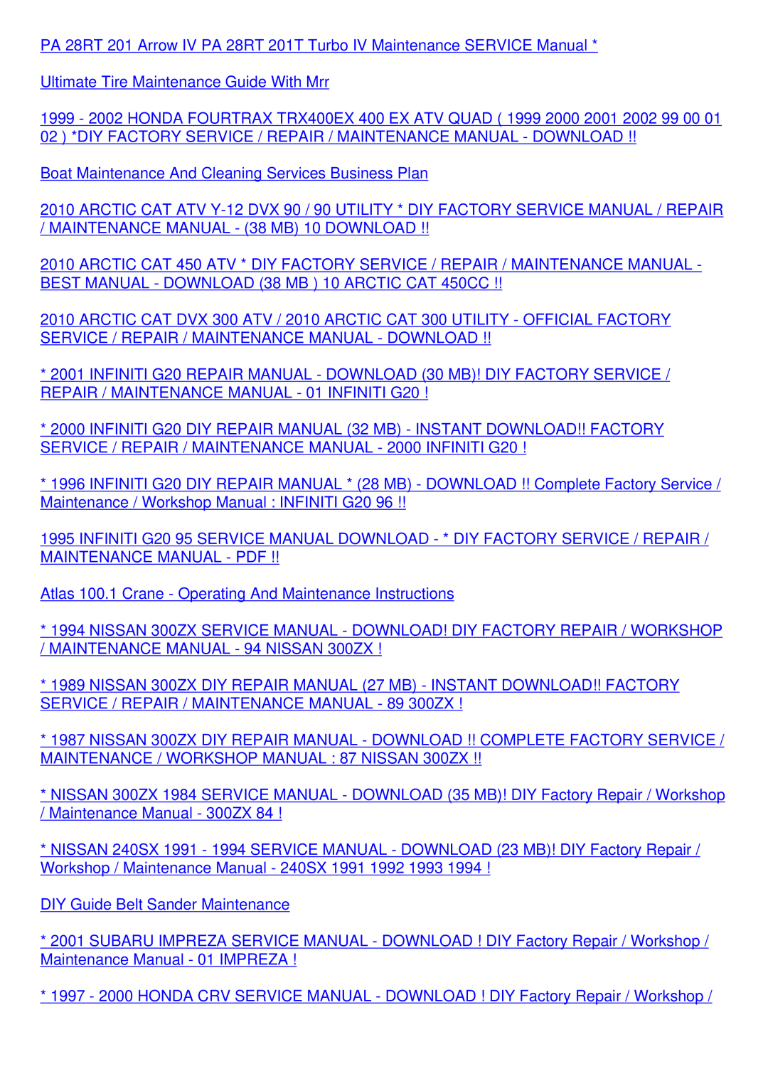 Sony Hvr-m15 service manual Boat Maintenance And Cleaning Services Business Plan 