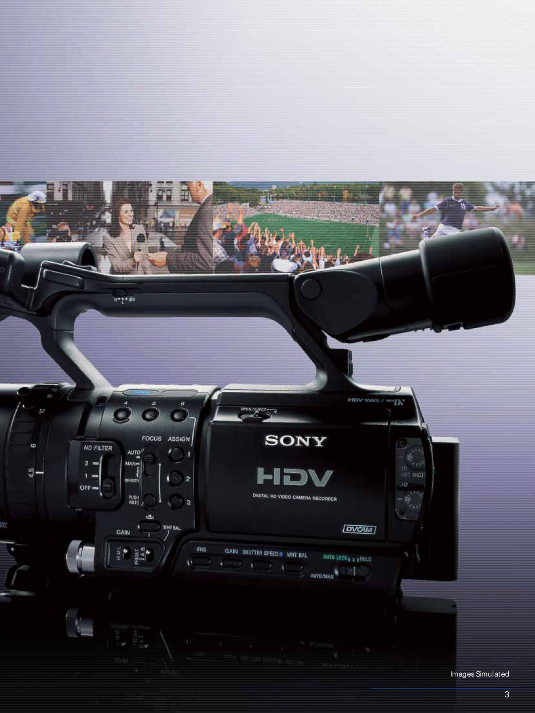 Sony HVR-Z1P manual Images Simulated 