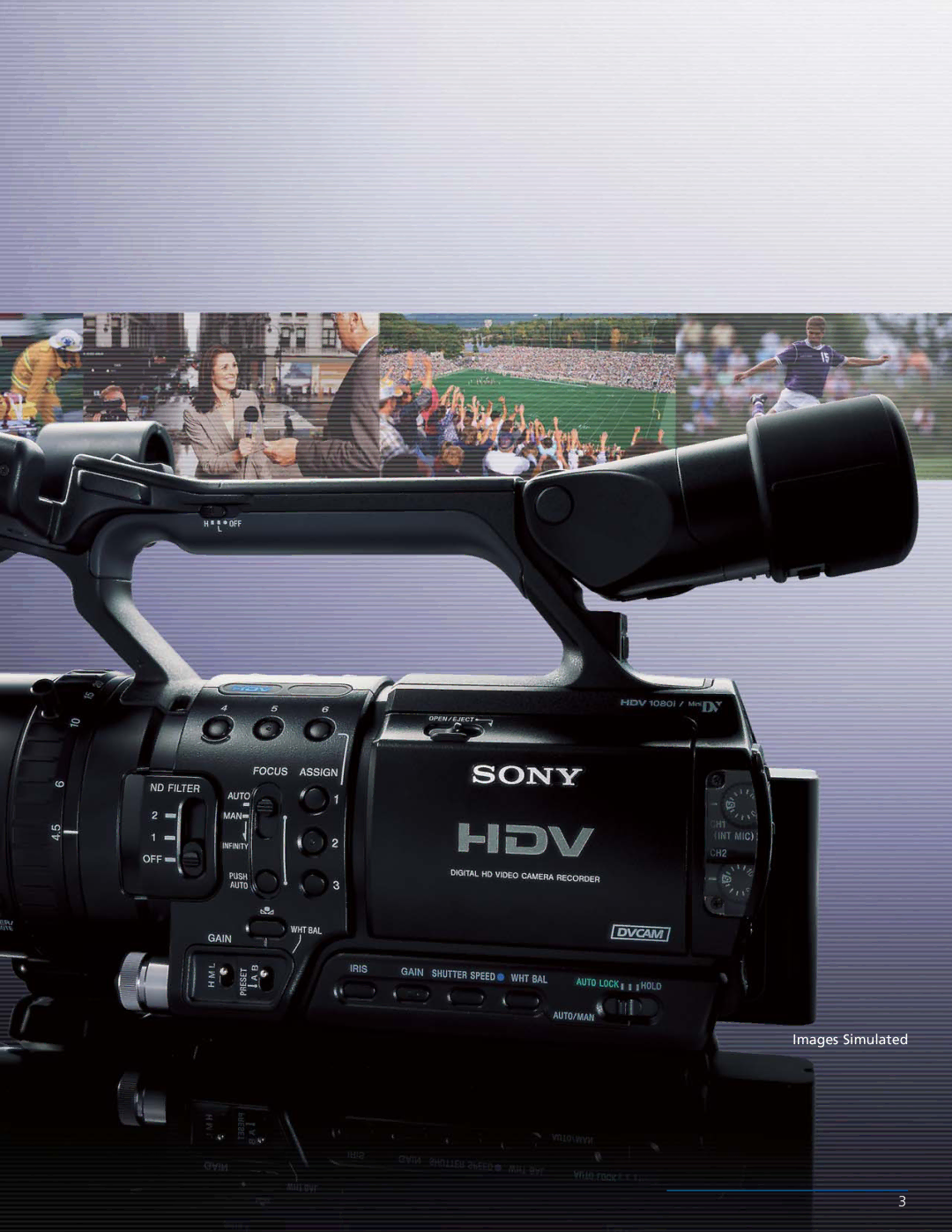 Sony HVR-Z1U manual Images Simulated 