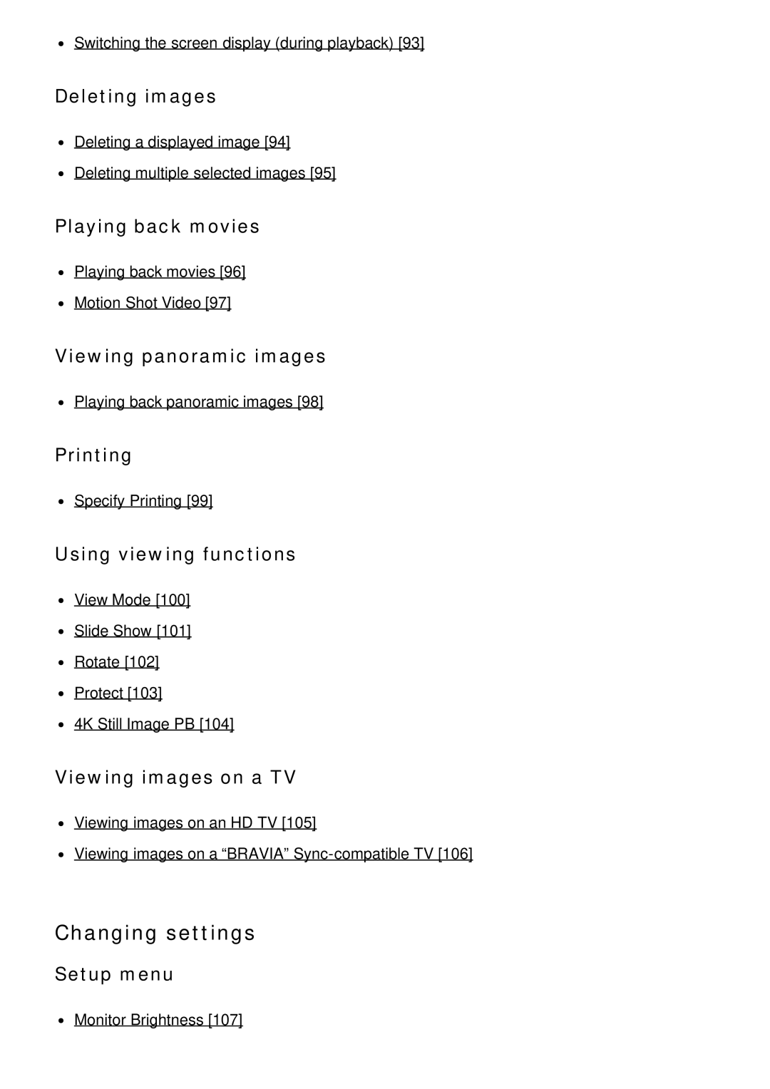 Sony HX400V, DSC-HX400 manual Changing settings 