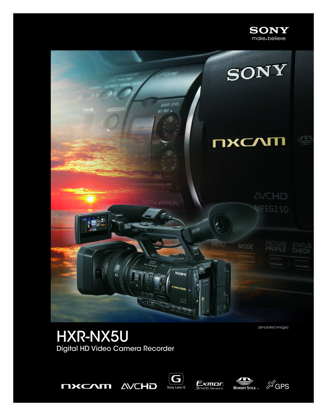 Sony HXR-NX5U manual 