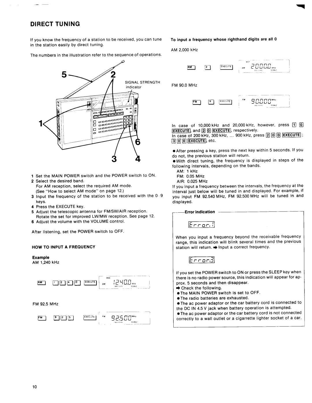 Sony ICF-2010 manual 