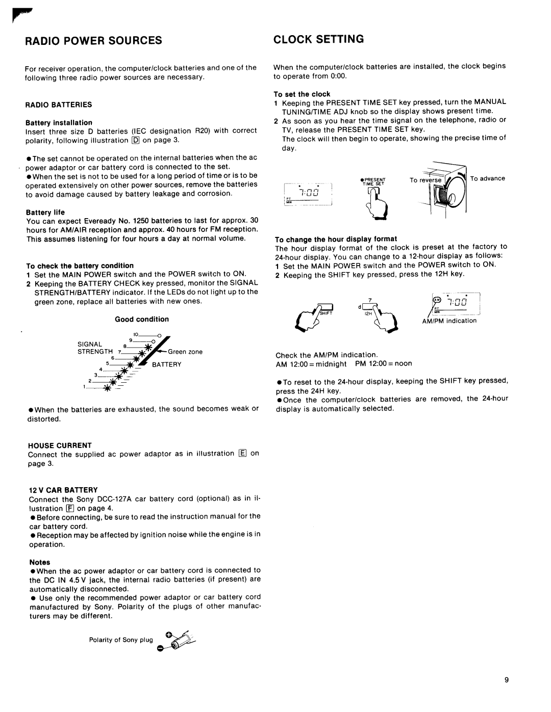Sony ICF-2010 manual 