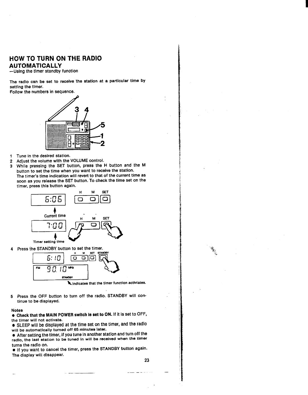 Sony ICF-7600D manual 