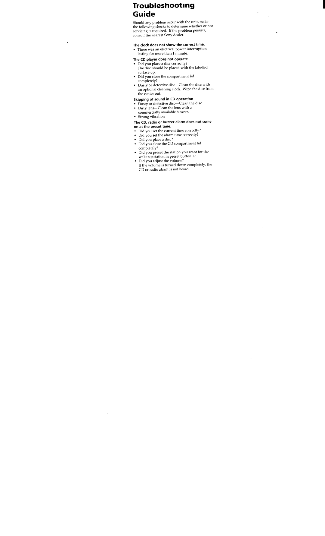 Sony ICF-CD833 manual 