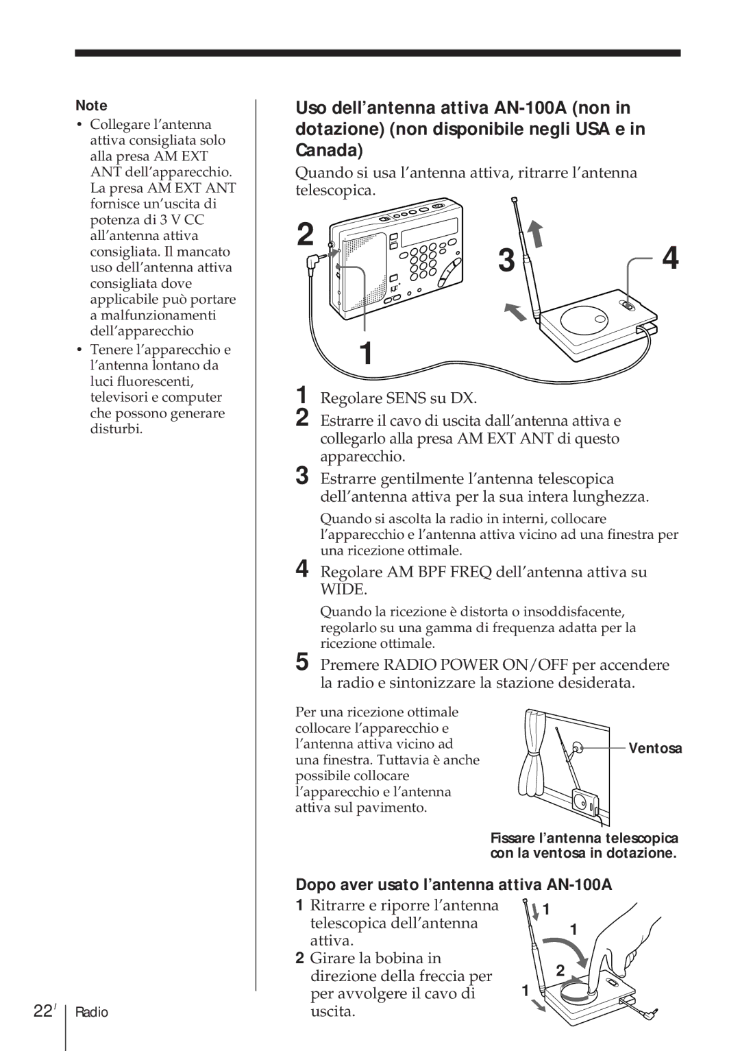 Sony ICF-SW1000TS operating instructions 22I 