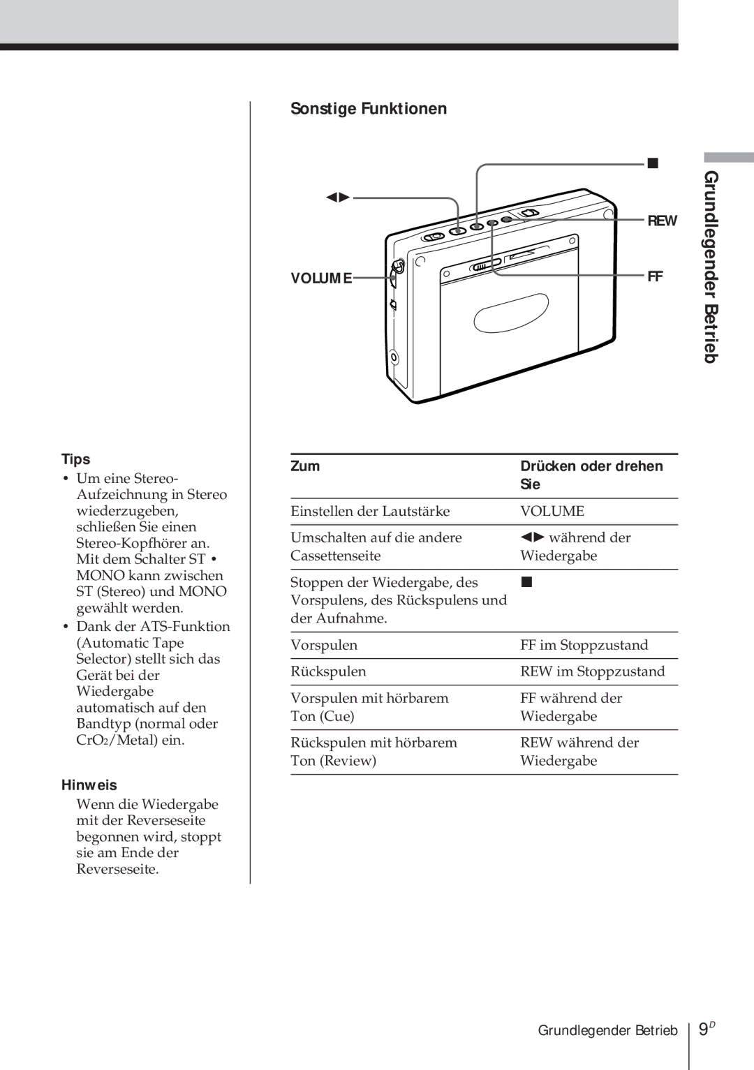 Sony ICF-SW1000TS operating instructions Zum, Sie 