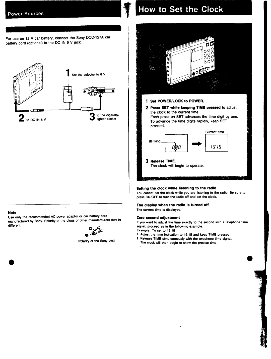 Sony ICF-SW7600 manual 