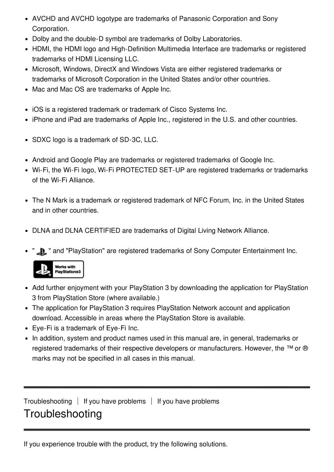 Sony ILCE-5000 manual Troubleshooting 