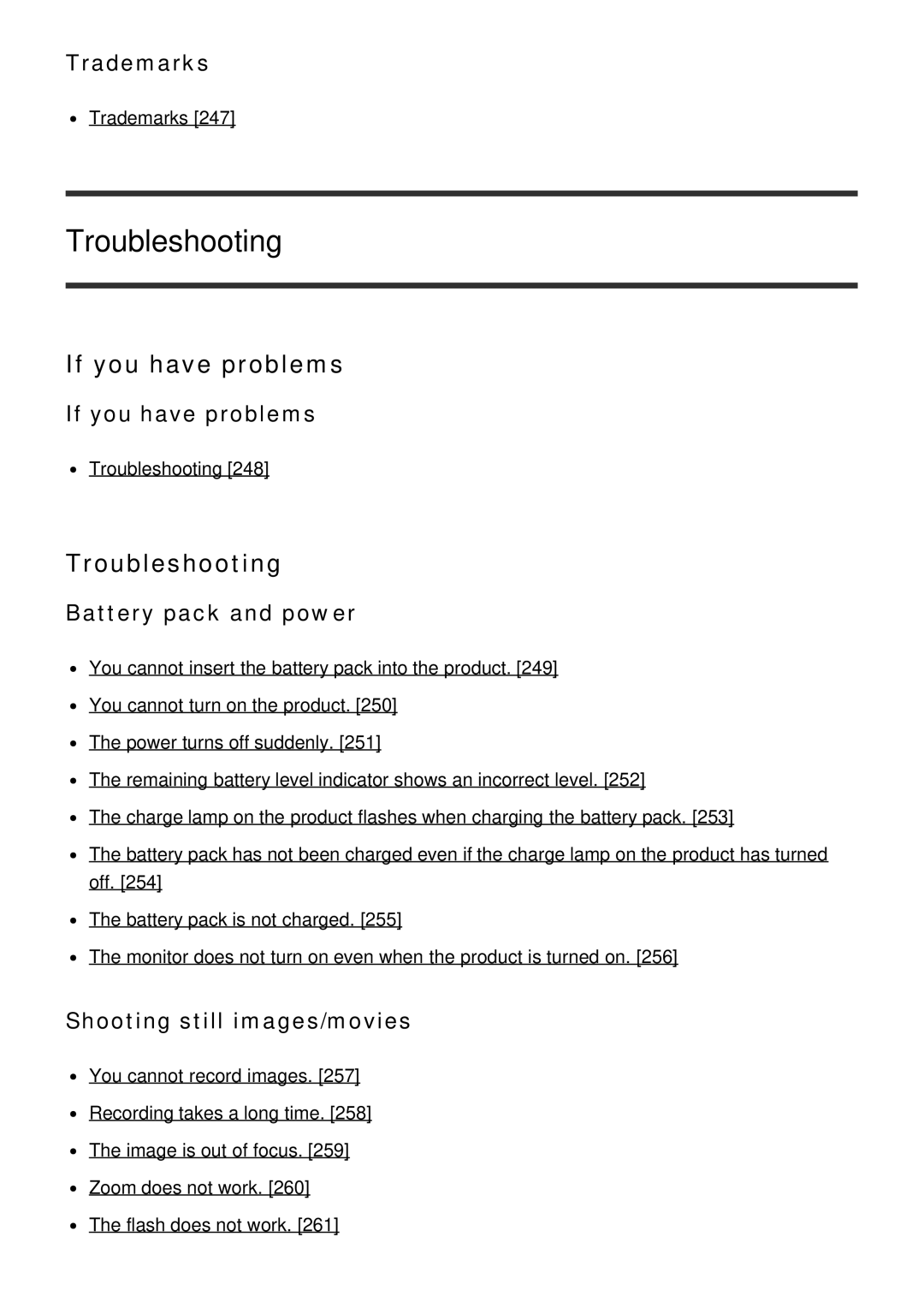 Sony ILCE6000B, ILCE6000LB manual Troubleshooting, If you have problems 