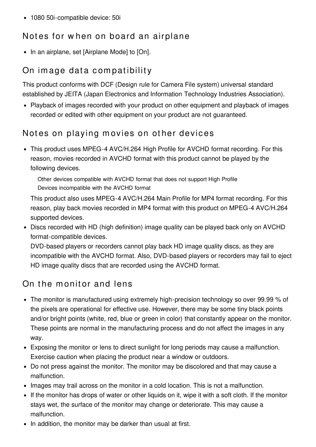 Sony ILCE6000LB, ILCE6000B manual On image data compatibility, On the monitor and lens 