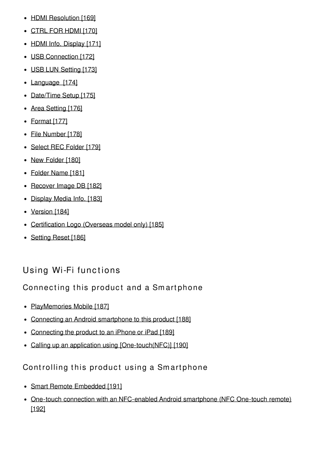 Sony ILCE6000B, ILCE6000LB manual Using Wi-Fi functions, Connecting this product and a Smartphone 