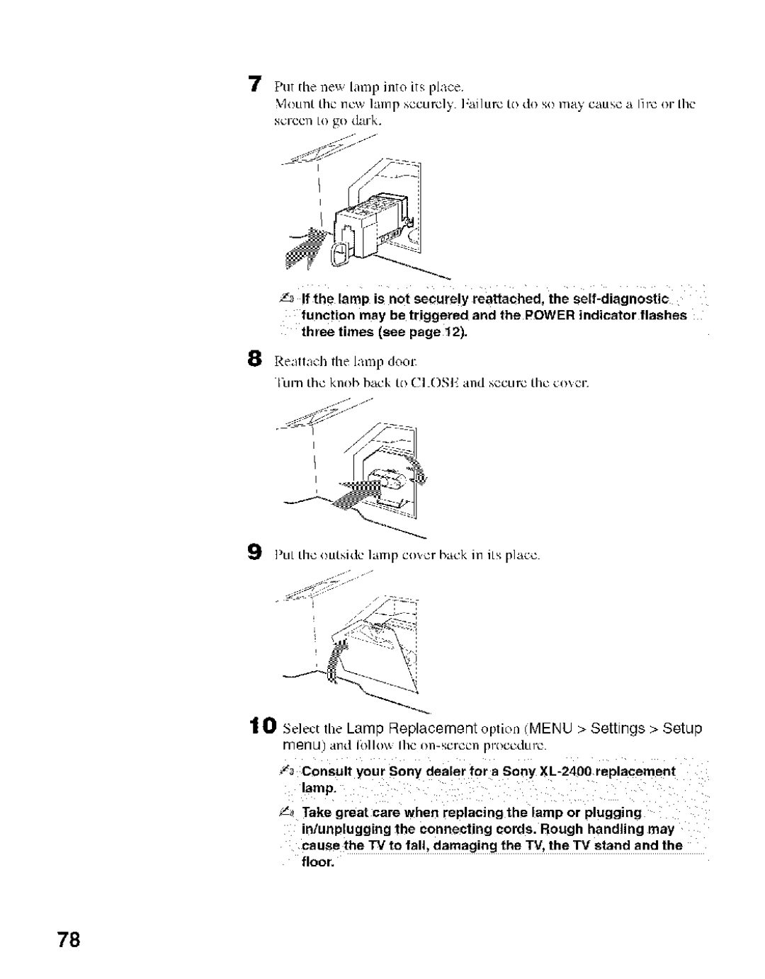 Sony KDF-50E2000, KDF-55E2000 manual Foor 