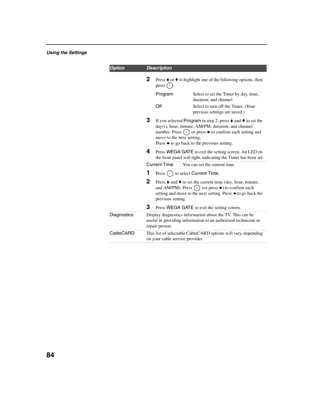 Sony KDF-E50A10, KDF-E42A10 operating instructions Duration, and channel 