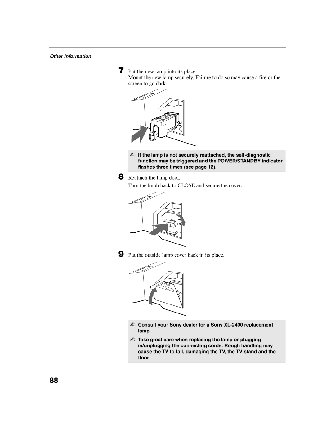 Sony KDF-E50A10, KDF-E42A10 operating instructions Other Information 