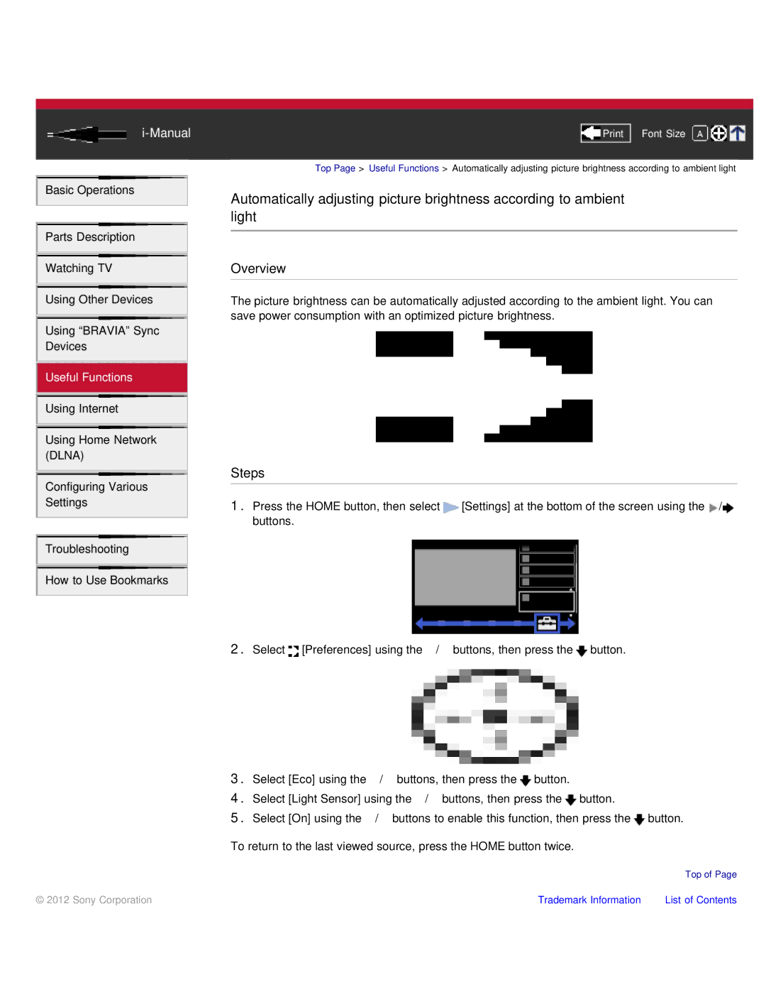 Sony KDL-46HX850, KDL-55HX850 manual Overview 