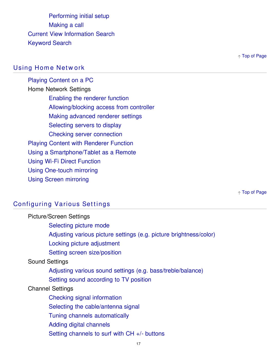 Sony KDL-65S990A manual Using Home Network 