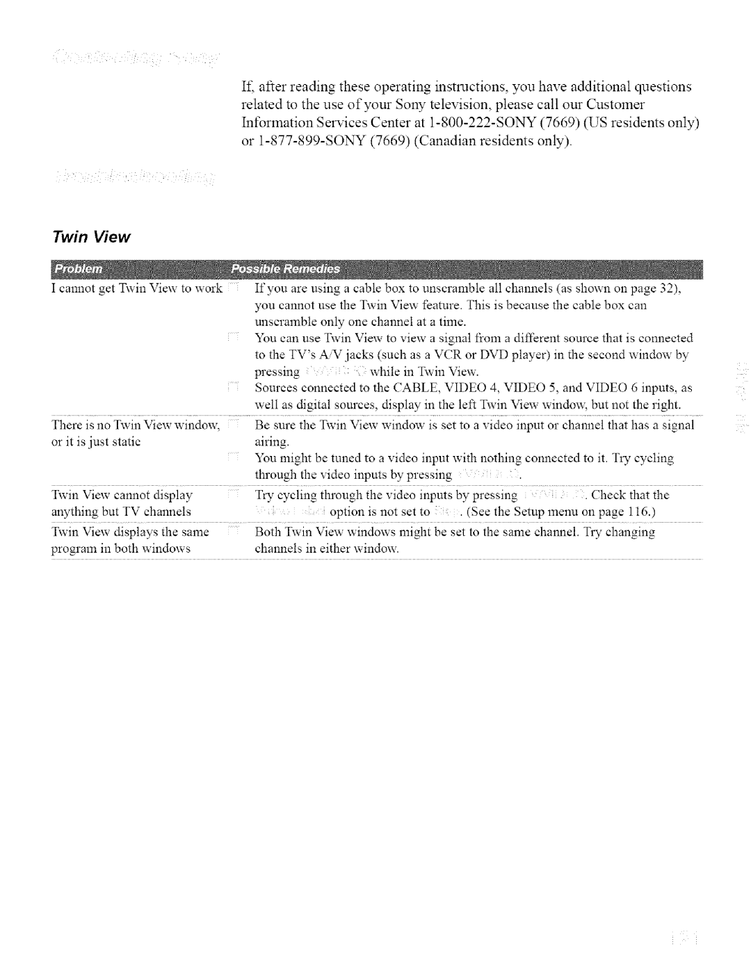 Sony KDL32XBR950, KDL42XBR950 operating instructions Twin View 