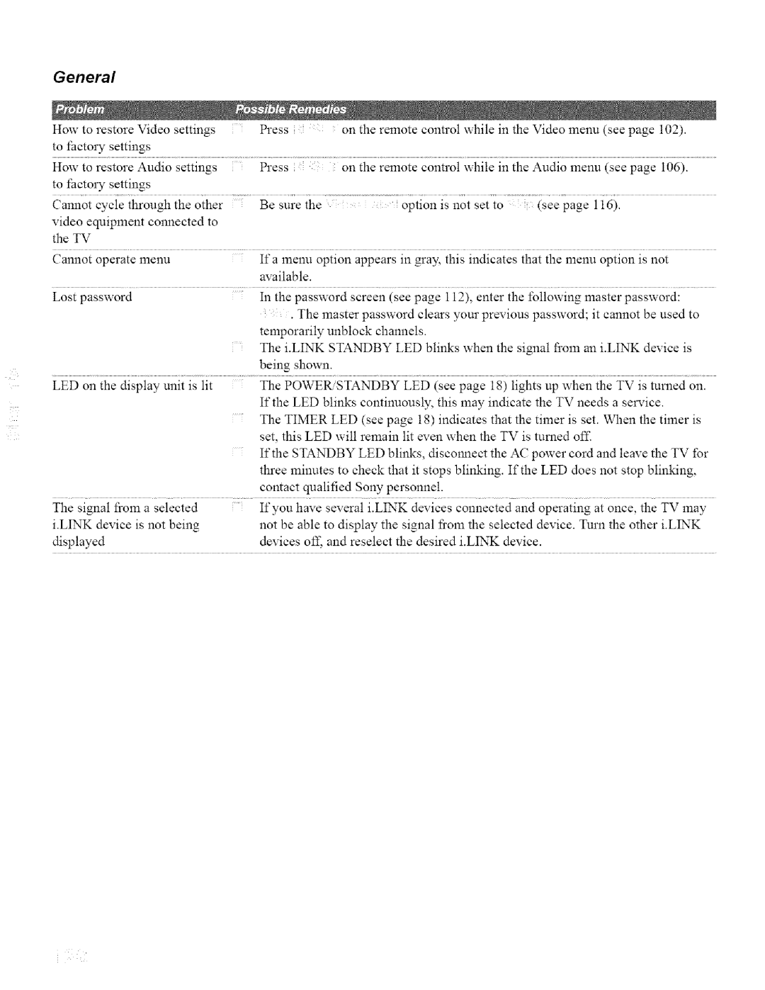 Sony KDL42XBR950, KDL32XBR950 operating instructions General, LED on the display unit isiii 