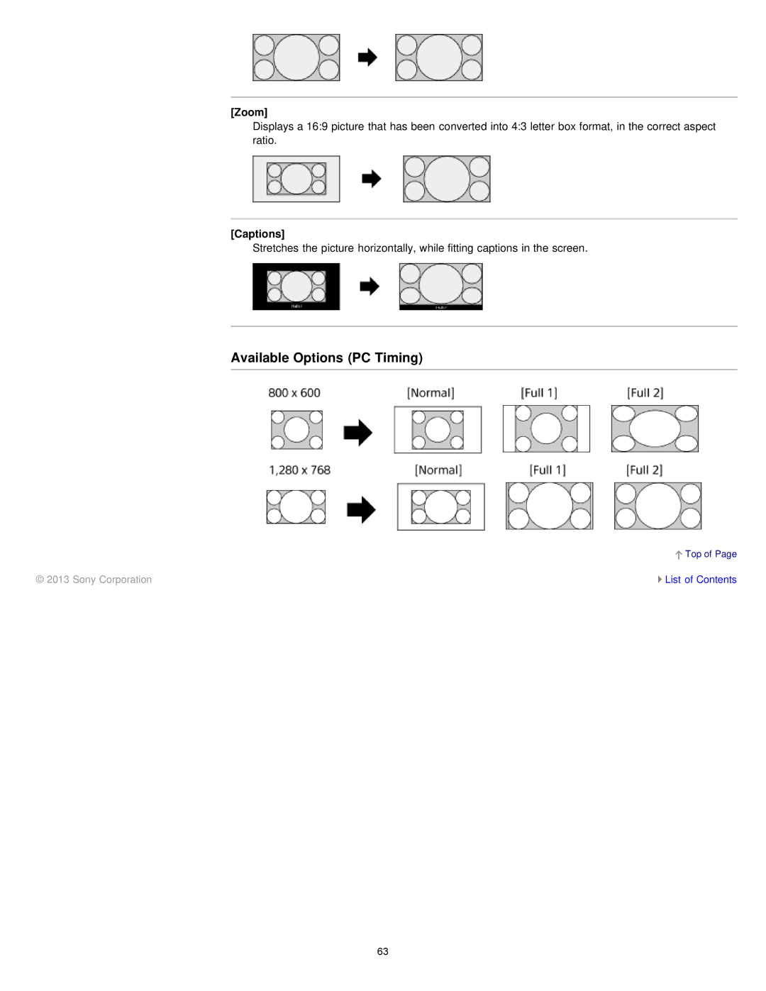 Sony KDL-55W900A, KDL55W900A manual Available Options PC Timing 