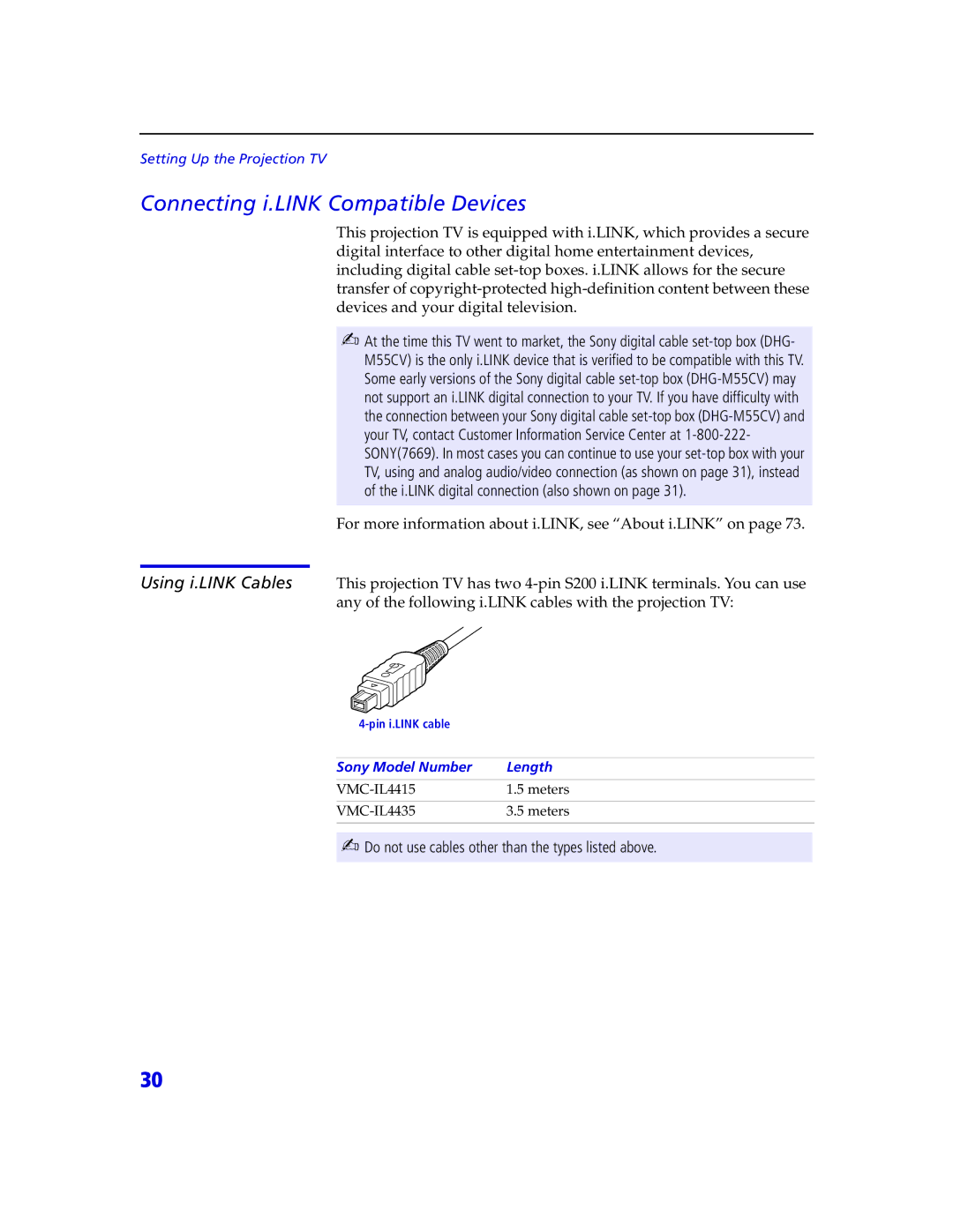 Sony KDP 65XBR2, KDP 57XBR2 instruction manual Connecting i.LINK Compatible Devices 