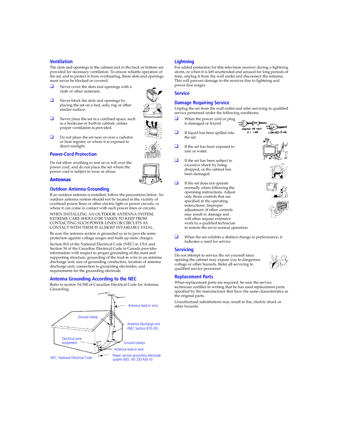 Sony KDP 65XBR2, KDP 57XBR2 instruction manual Ventilation 