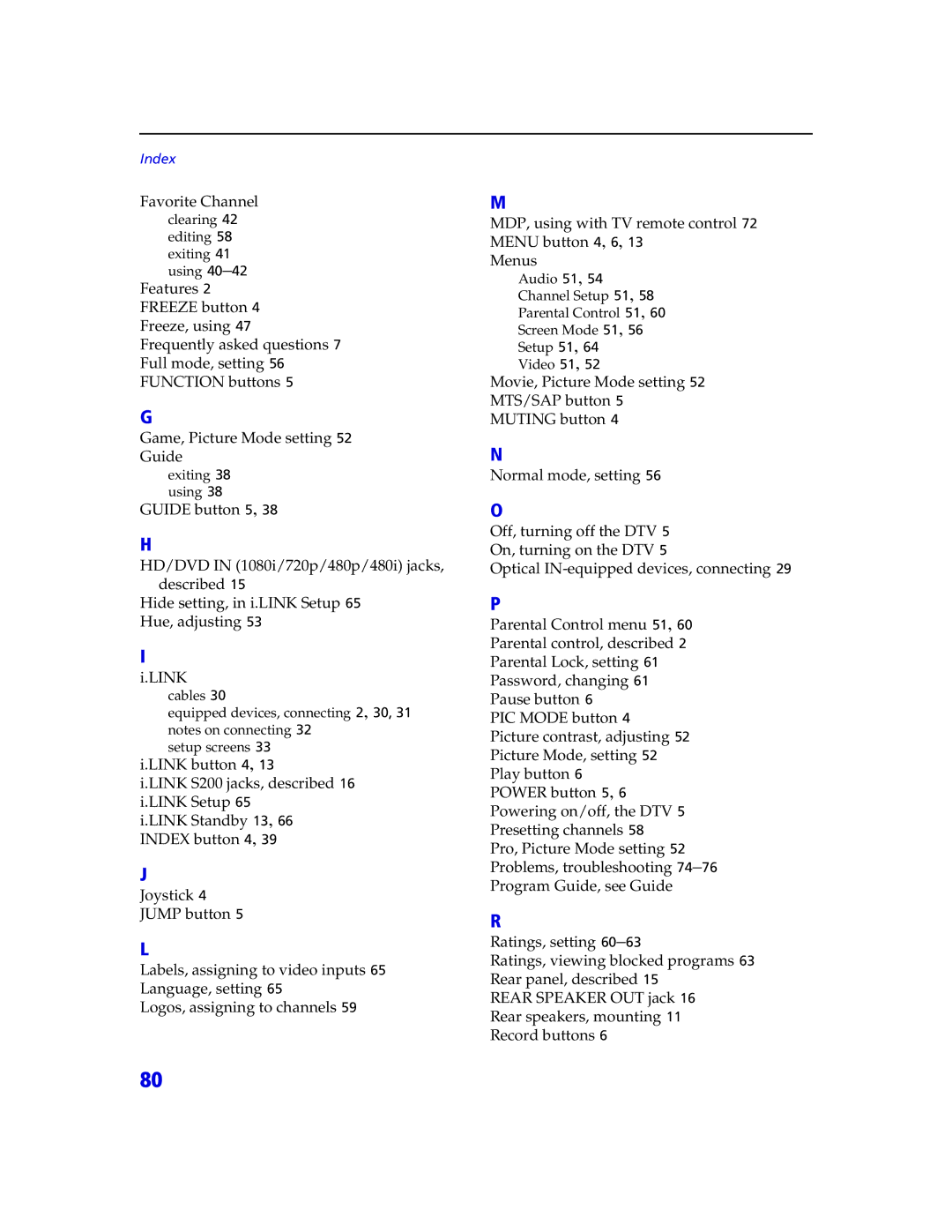 Sony KDP 65XBR2, KDP 57XBR2 instruction manual Favorite Channel 