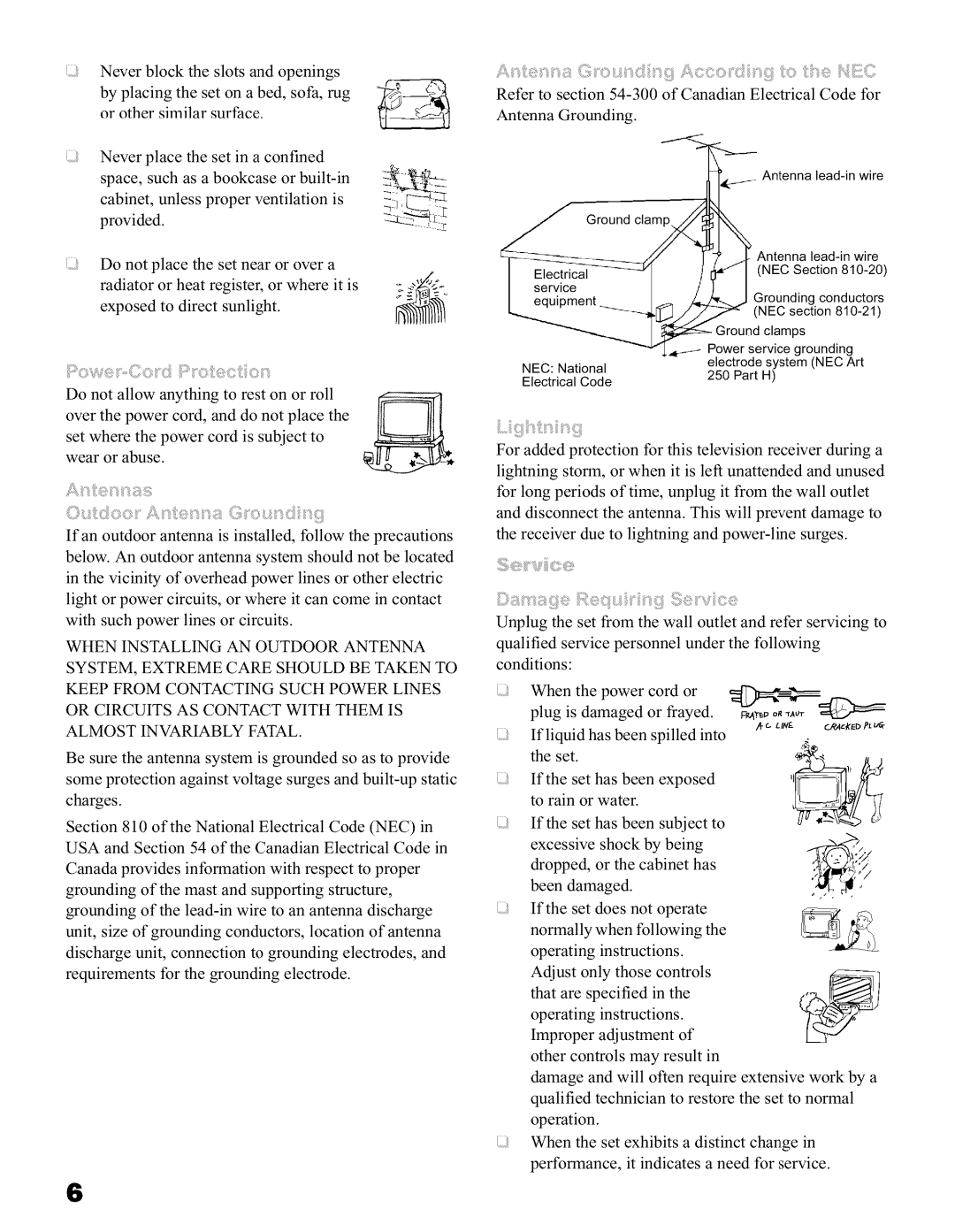 Sony KFO42WE610, KFO60WE610, KFO50WE610 operating instructions If liquid has been spilled into 