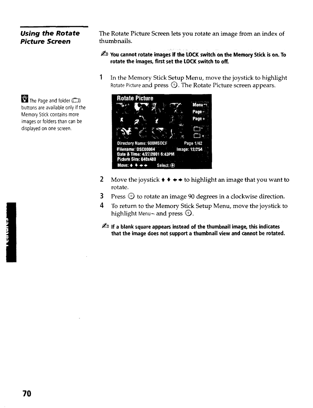 Sony KP- 65WV600, KP- 57WV700, KP- 65WV700, KP- 57WV600 operating instructions Using the Rotate Picture Screen 