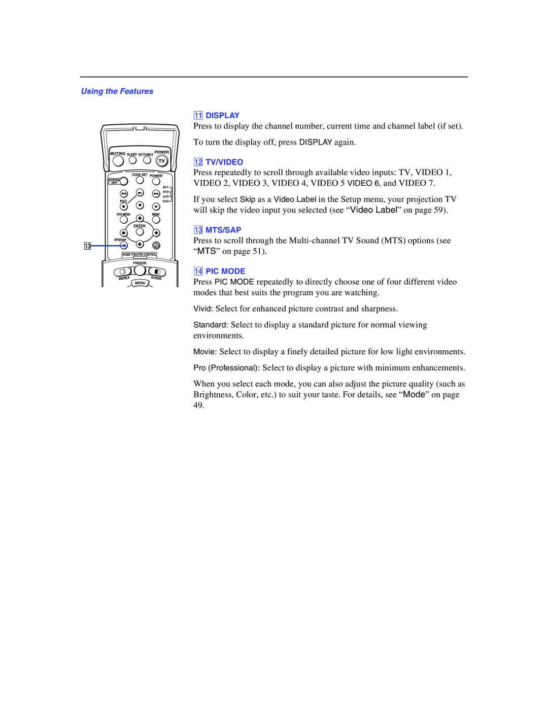 Sony KP-51WS500 manual Qa Display 