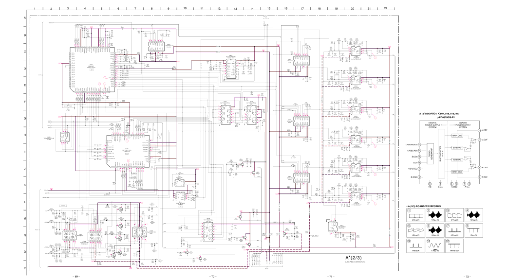 Sony KP-43T75A, KP-53SV75A service manual Board IC807, 815, 816 ∝ PD6376GS-E2, Bv Dac 