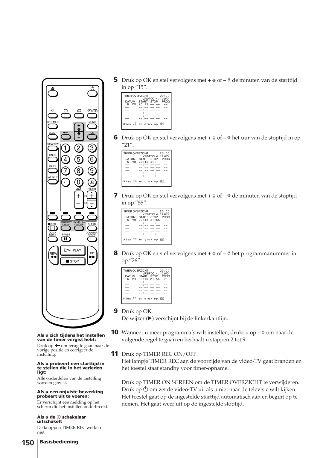 Sony KV-14V4D operating instructions 150 