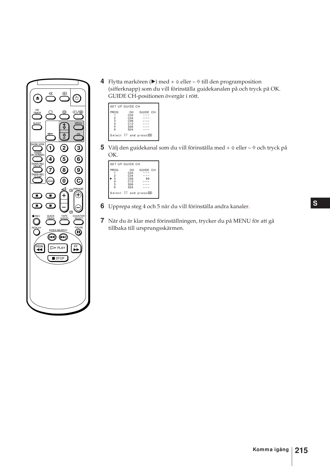 Sony KV-21V5D, KV-14V6D, KV-21V6D, KV-14V5D operating instructions 215 