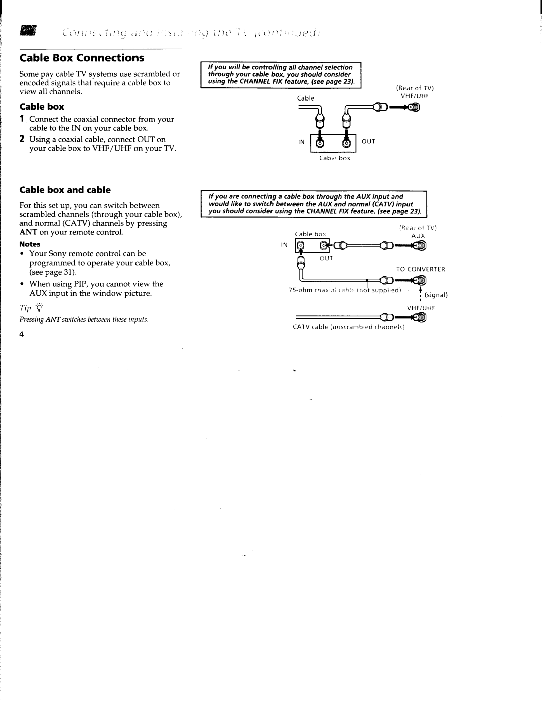 Sony KV-27FV15, KV-32FS10, KV-32FV15, KV-36FS10, KV-36FV15 manual 