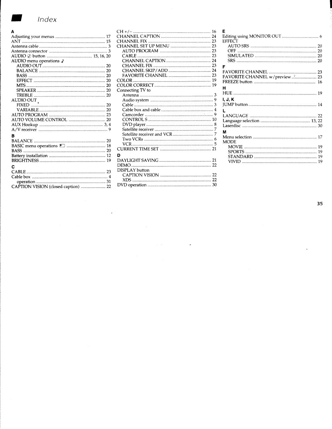 Sony KV-32FS10, KV-27FV15, KV-32FV15, KV-36FS10, KV-36FV15 manual 