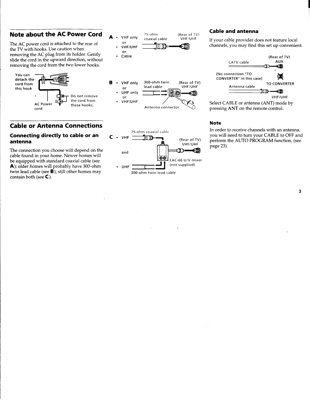 Sony KV-36FV15, KV-27FV15, KV-32FS10, KV-32FV15, KV-36FS10 manual 